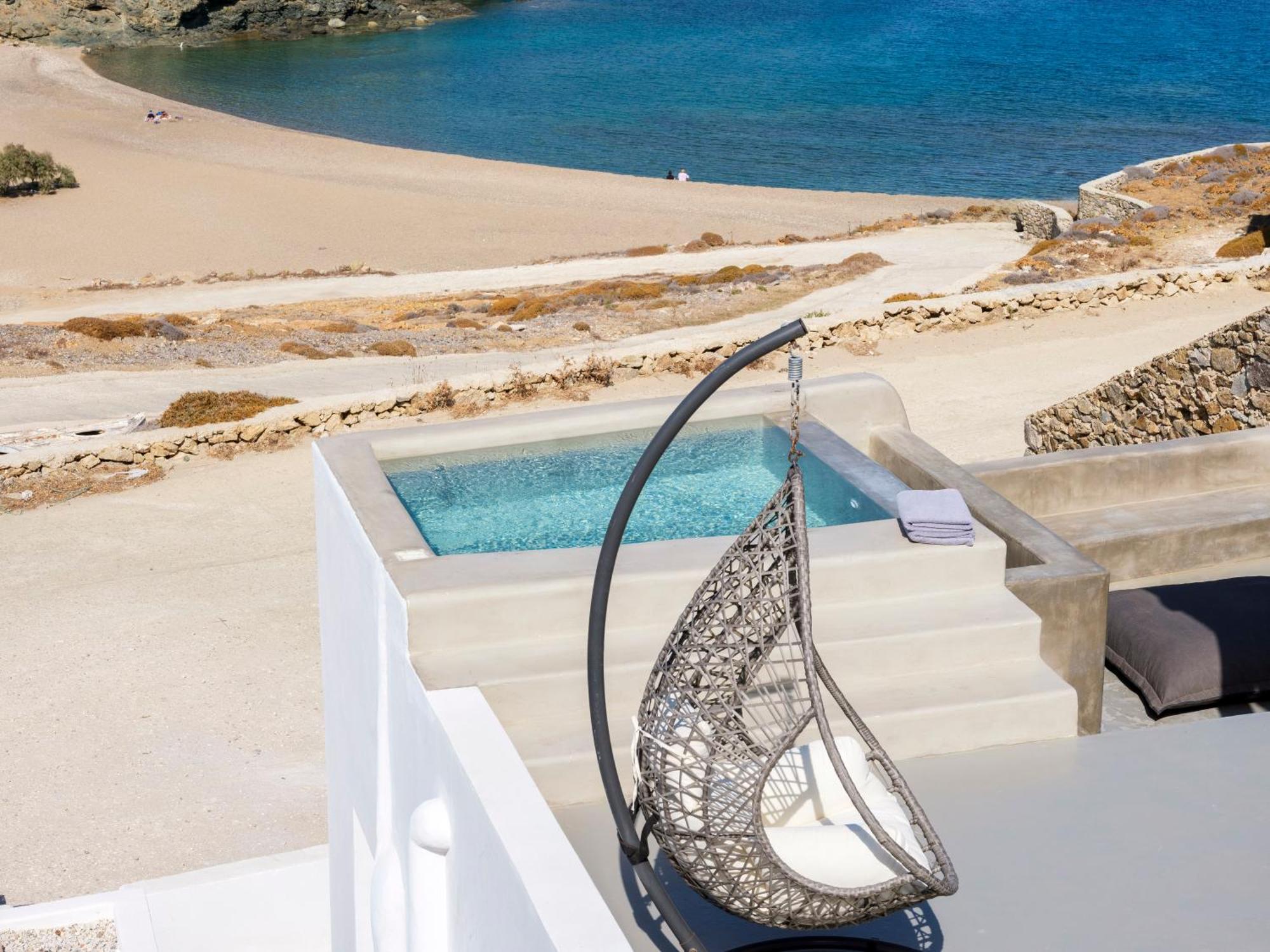Sea Rock & Sky Private Mykonos Residence Merchia Beach Esterno foto