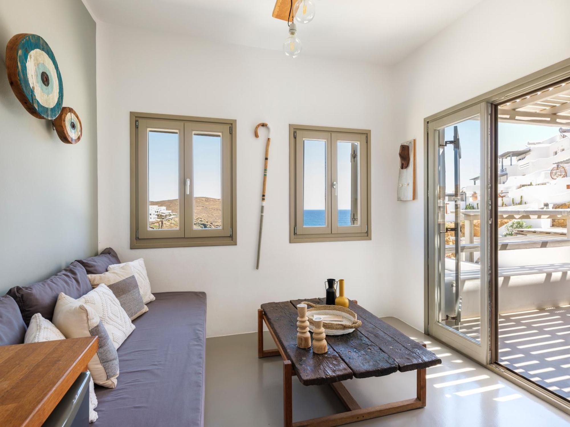 Sea Rock & Sky Private Mykonos Residence Merchia Beach Esterno foto