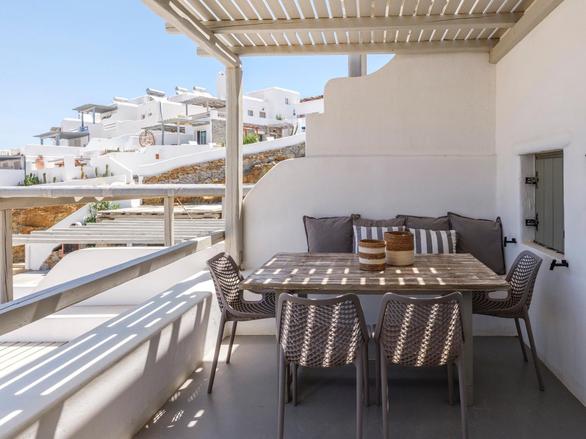 Sea Rock & Sky Private Mykonos Residence Merchia Beach Esterno foto