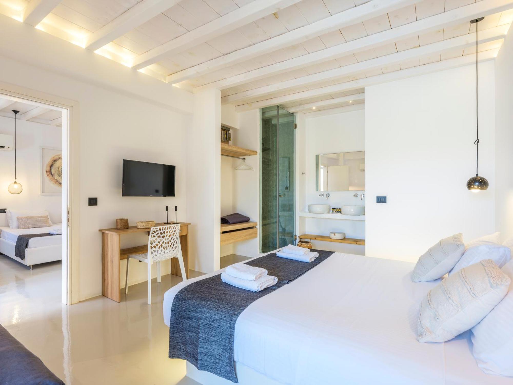 Sea Rock & Sky Private Mykonos Residence Merchia Beach Esterno foto