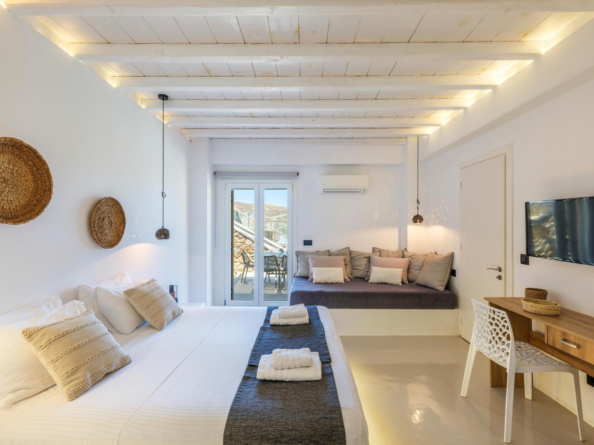Sea Rock & Sky Private Mykonos Residence Merchia Beach Esterno foto